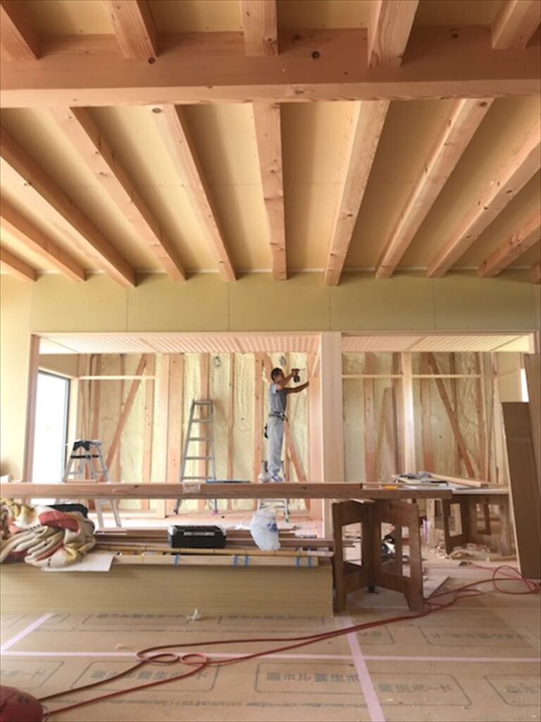 愛知県一宮市　「苅安賀の家」　木の家　現場