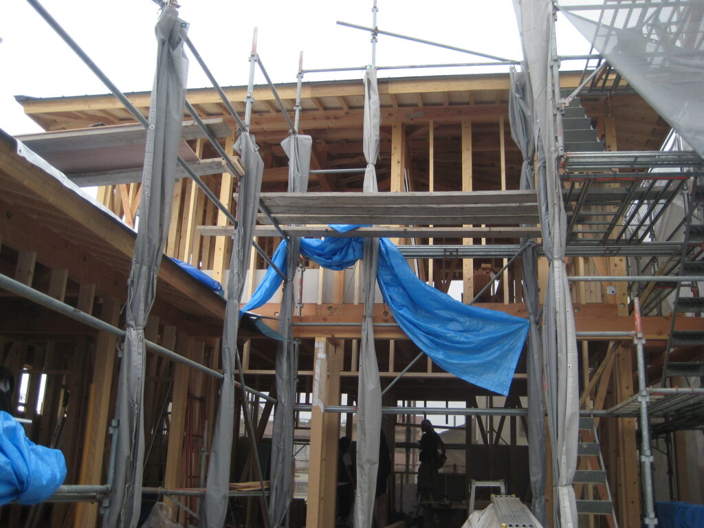 愛知県犬山市「古券の家」木造住宅　中間検査