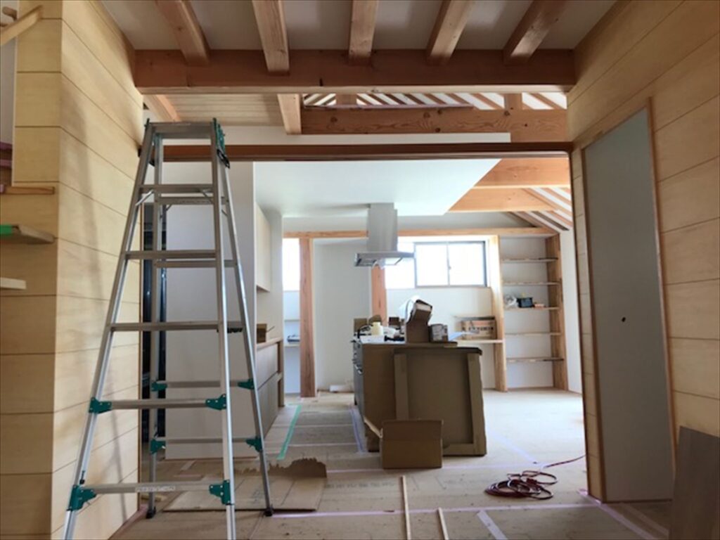 愛知県一宮市　「苅安賀の家」　木の家　現場