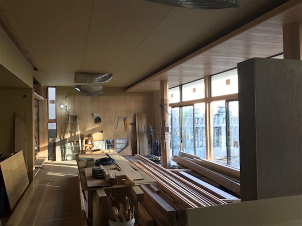 中国張家港　「張家港の家」　木の家　現場監理