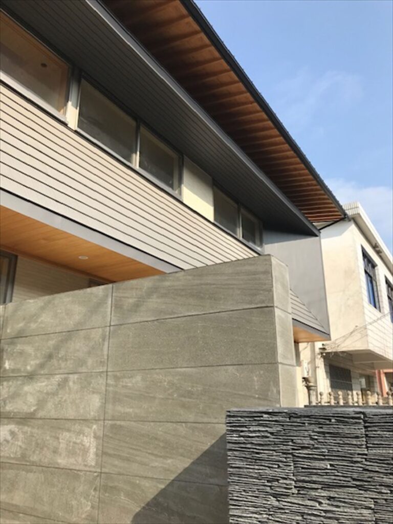 中国張家港　「張家港の家」　木の家　現場監理