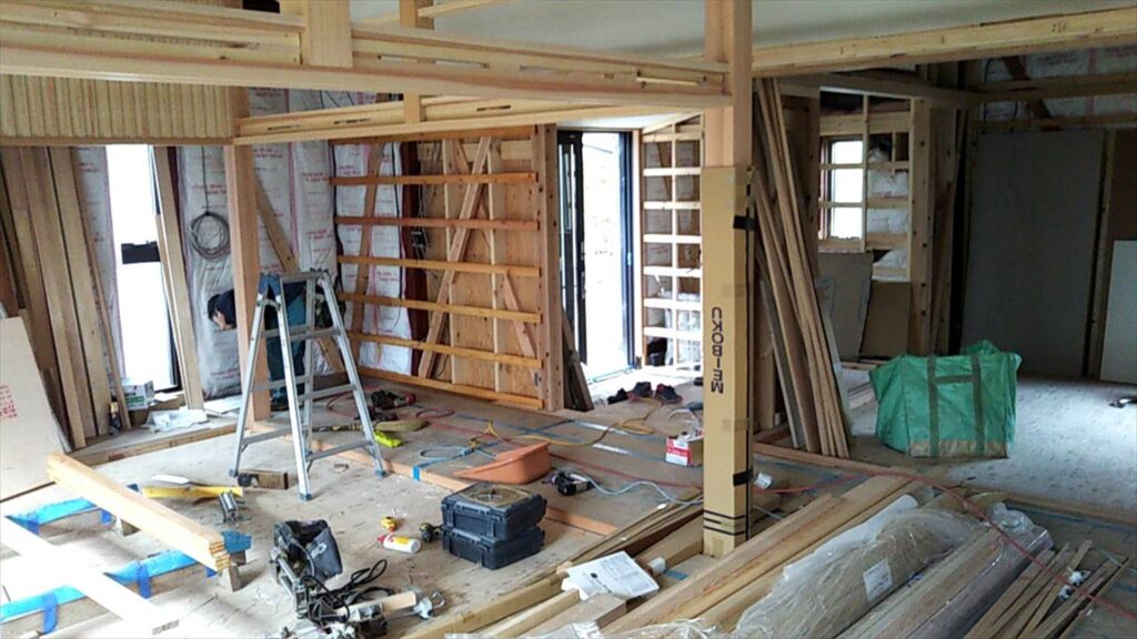 富山県射水市「射水の家」　リノベーション　現場