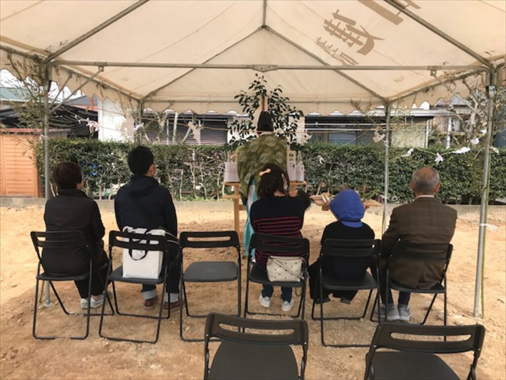 愛知県岡崎市　「上地の家」　木の家　地鎮祭