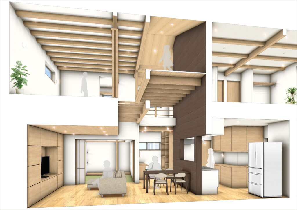 岐阜県海津市　「駒ｹ江の家」　木の家　現場