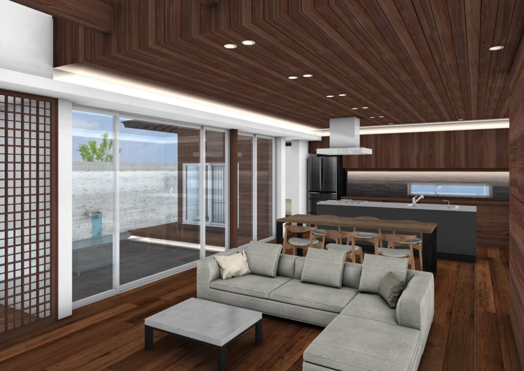 岐阜県養老町　「構の家」　木の家　現場